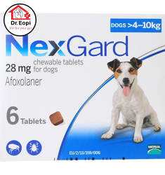 NEXGARD  Phòng và trị ve và bọ chét trên chó 4 - 10kg