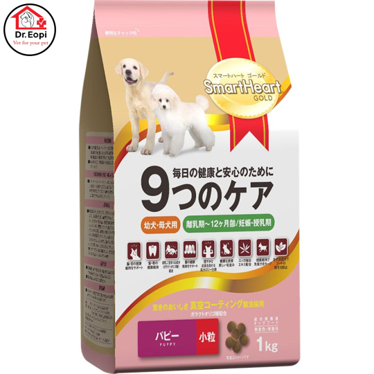 Thức Ăn Cho Chó Con SmartHeart Gold Puppy 1kg