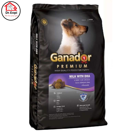 Thức ăn cho chó con Ganador Puppy Milk with DHA 400g