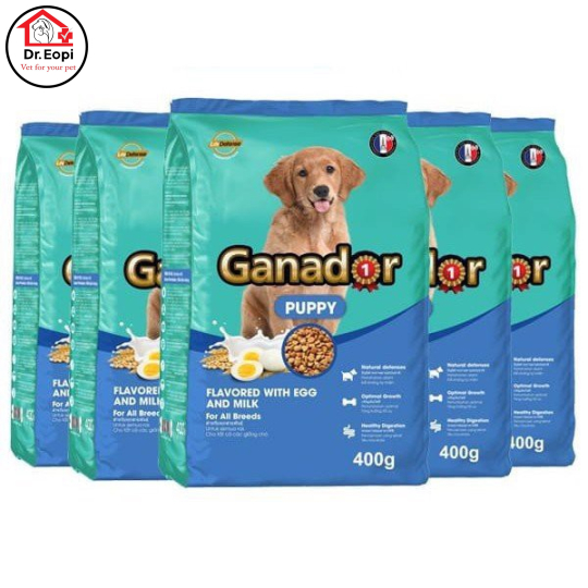THỨC ĂN HẠT CHO CHÓ CON GANADOR PUPPY- VỊ TRỨNG & SỮA 400g